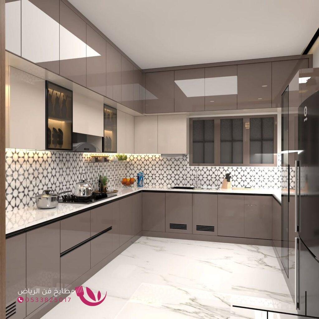 تفصيل مطابخ في حي العارض بالرياض – تصميم مطابخ مودرن وكلاسيك حسب الطلب