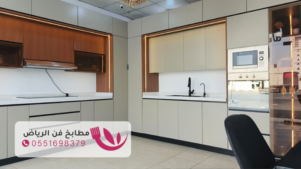 مطابخ حديثة في حي النرجس بالرياض – تصميم عصري، تفصيل احترافي