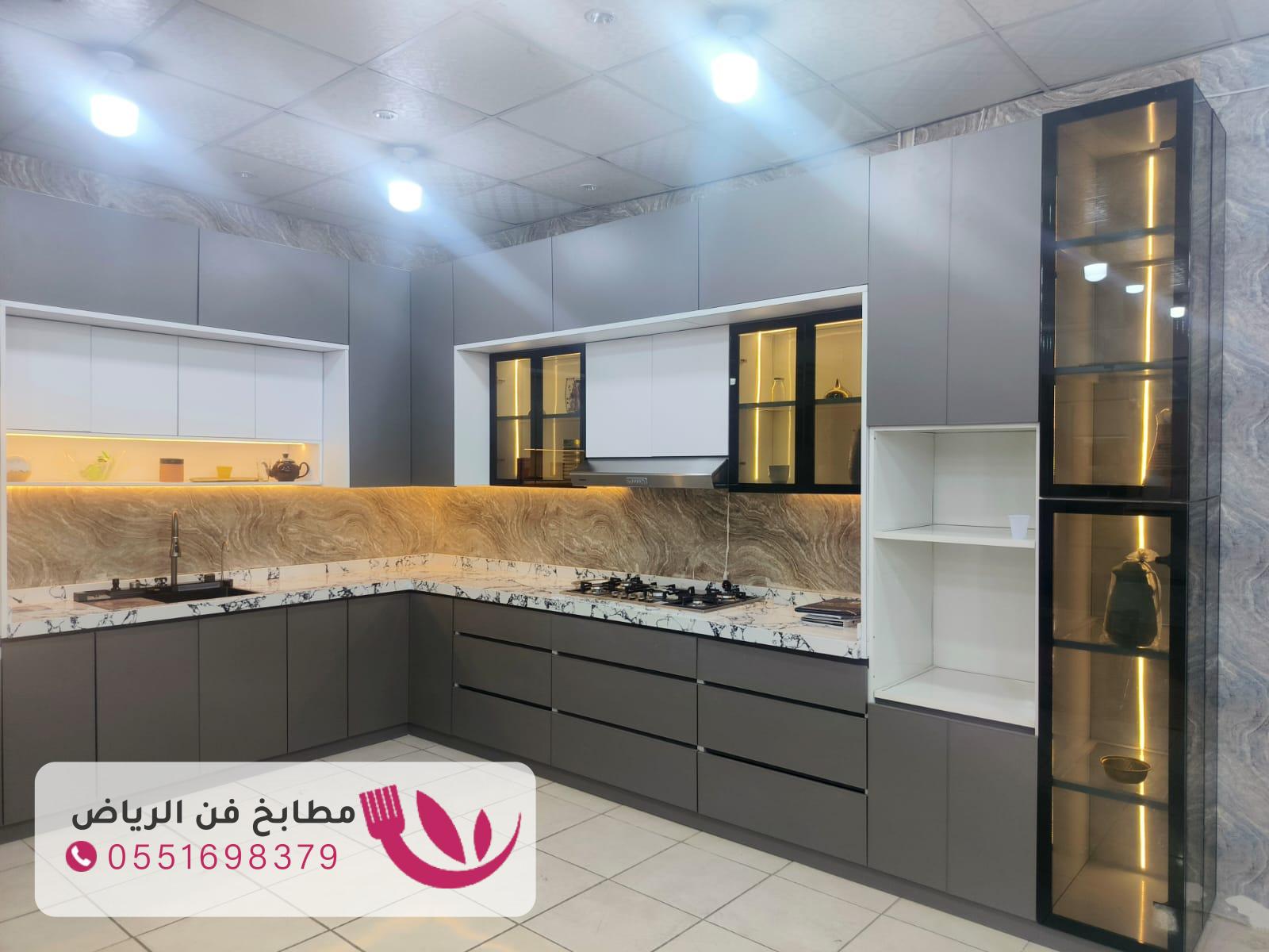تفصيل مطابخ حي اليمامة بالرياض بتصاميم عصرية وجودة عالية