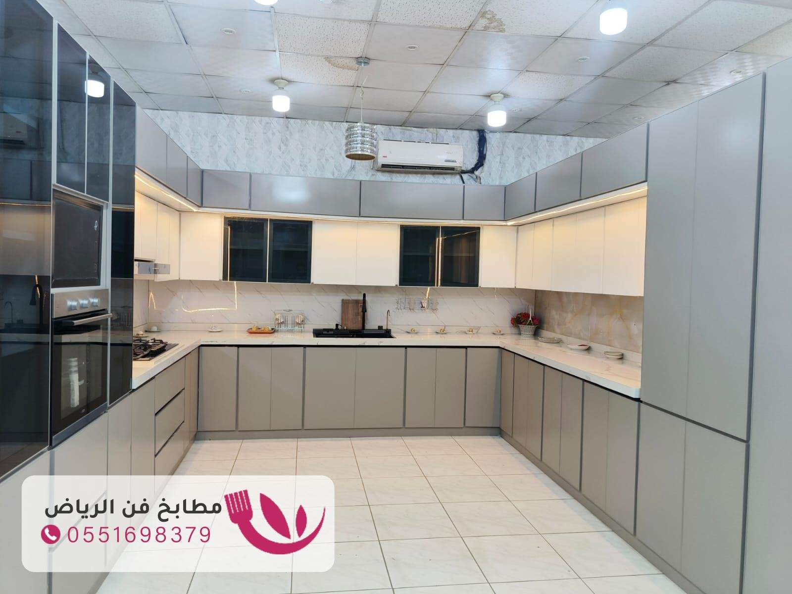 تفصيل مطابخ ألمنيوم في حي النرجس بمواصفات حديثة وعالية الجودة