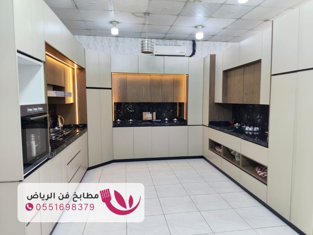 تفصيل مطابخ خشب فاخرة بالرياض