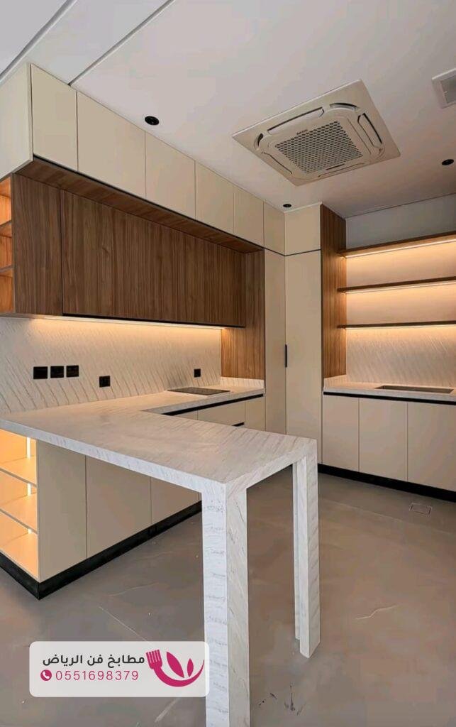 تفصيل مطابخ مودرن بجودة عالية ومضمونة في حي الروضة 